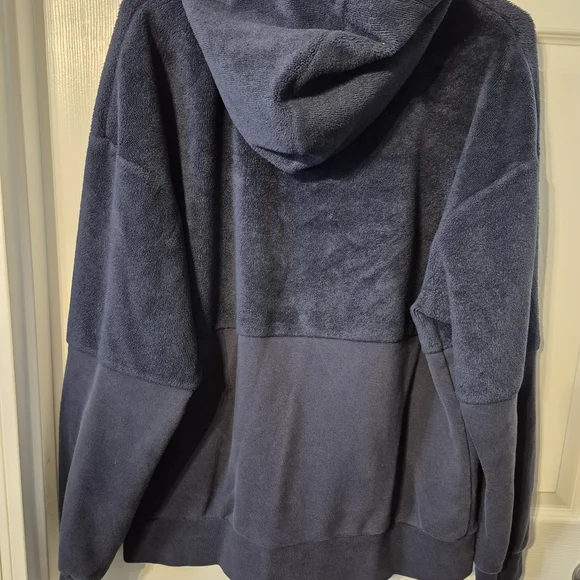 Nike Navy Blue Fleece Zip-Up Hoodie Medium - Picture 5 of 5